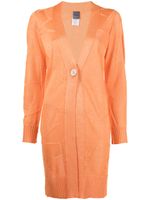 Lorena Antoniazzi cardigan mi-long en intarsia - Orange