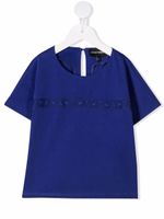 Emporio Armani Kids t-shirt à logo imprimé - Bleu