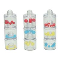 Geluids- en Sorteerblokken met Kralen in 3 Maten - 9dlg