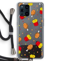 Chicken 'n Fries: Oppo Find X3 Transparant Hoesje met koord