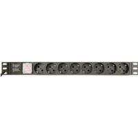 Gembird EG-PDU-014-C14 energiedistributie 8 AC-uitgang(en) 1U Zwart