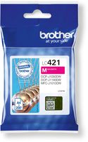 Brother inktcartridge, 200 pagina&apos;s, OEM LC-421M, magenta