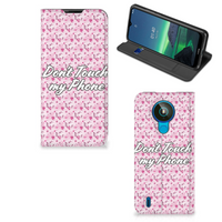 Nokia 1.4 Design Case Flowers Pink DTMP - thumbnail