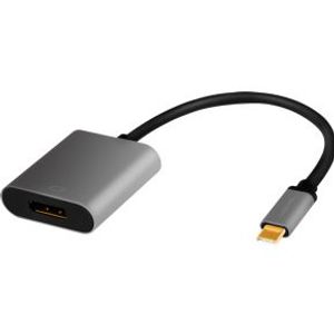 LogiLink CUA0102 tussenstuk voor kabels USB 3.2 Gen1 Type-C DisplayPort Zwart