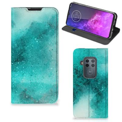 Bookcase Motorola One Zoom Painting Blue Bookcase Motorola One Zoom Painting Blue