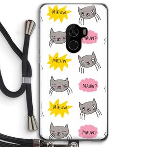 Meow: Xiaomi Mi Mix 2 Transparant Hoesje met koord