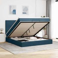 Ottoman bed met matrassen en LED's 180x200cm fluweel