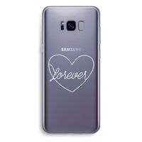 Forever heart pastel: Samsung Galaxy S8 Plus Transparant Hoesje