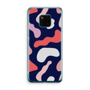 Memphis Shapes Pink: Huawei Mate 20 Pro Transparant Hoesje