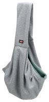 Trixie junior hondentas buikdrager lichtgrijs / mintgroen