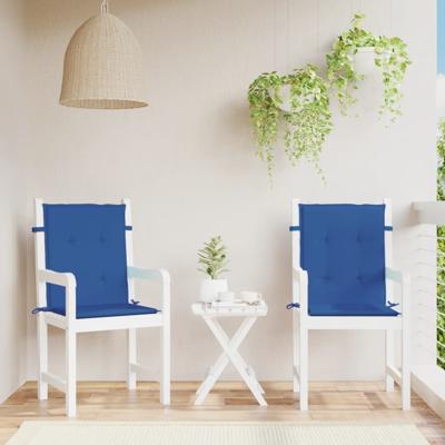VidaXL Tuinstoelkussens 2 st 100x50x3 cm oxford stof koningsblauw