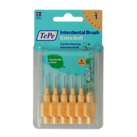 TePe Interdentale rager extra soft licht oranje maat 1 6 Stuks