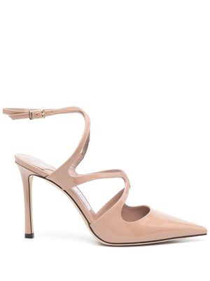 Jimmy Choo escarpins Azia en cuir à fini verni 95 mm - Rose