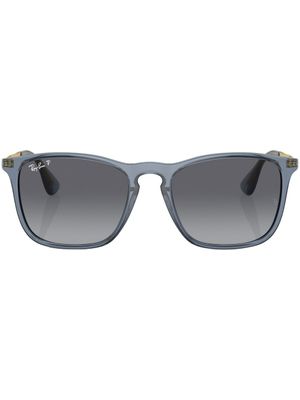 Ray-Ban lunettes de soleil Chris à monture carrée - Bleu
