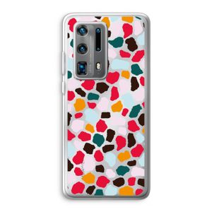 Colored Giraffe: Huawei P40 Pro Plus Transparant Hoesje