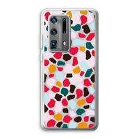 Colored Giraffe: Huawei P40 Pro Plus Transparant Hoesje