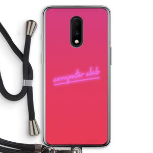 Vice Glow: OnePlus 7 Transparant Hoesje met koord
