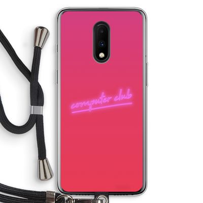 Vice Glow: OnePlus 7 Transparant Hoesje met koord