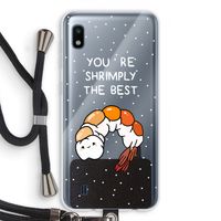 You're Shrimply The Best: Samsung Galaxy A10 Transparant Hoesje met koord