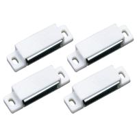 AMIG magneetsnapper/deurmagneet - 4 stuks - wit - 5.6 x 1.5 x 1.4 cm - 5 kg - thumbnail