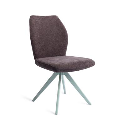 Jesper Home Draaibare Eetkamerstoel 'Ikata' Turn Mint, kleur Almost Black