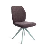 Jesper Home Draaibare Eetkamerstoel 'Ikata' Turn Mint, kleur Almost Black