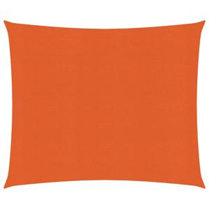 Zonnezeil 160 g/m vierkant 4x4 m HDPE oranje