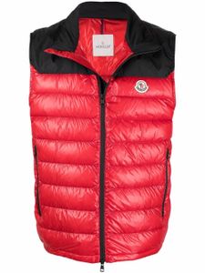Moncler gilet matelassé Ortac - Rouge