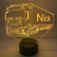 3D LED LAMP - VRACHTWAGEN 5 - Ontwerp-zelf.nl