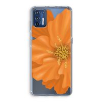 Orange Ellila flower: Motorola Moto G9 Plus Transparant Hoesje