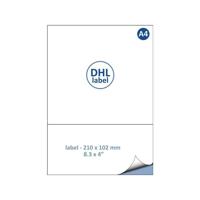 Label dhl iezzy a4 1.000 210x102mm