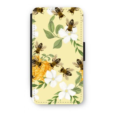 No flowers without bees: iPhone XS Flip Hoesje