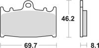 TRW Brake pad mcb 602 sv sintered metal