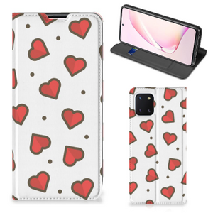 Samsung Galaxy Note 10 Lite Hoesje met Magneet Hearts