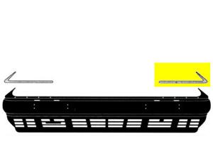 Bumperlijst Links Bumper 8/89+ Verchroomde Sierlijst 3025581