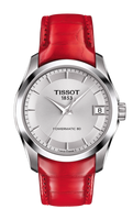 Horlogeband Tissot T035207B / T0352071603101B / T610038034 Leder Rood 18mm
