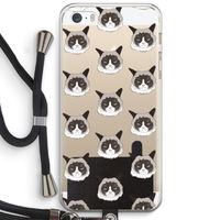 It's a Purrr Case: iPhone 5 / 5S / SE Transparant Hoesje met koord
