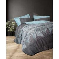 Beddengoedset - 1 dekbedovertrek 220 x 240 cm + 2 kussenslopen 60 x 60 cm - 100% katoen - Antraciet