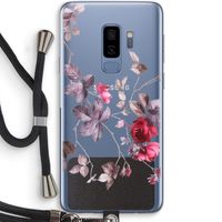 Mooie bloemen: Samsung Galaxy S9 Plus Transparant Hoesje met koord