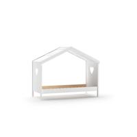 Leen Bakker - Vipack Huisbed Amori Zonder Achterwand - 90x200 Cm - Grenenhout - Wit - 213x98.7x171.7 Cm