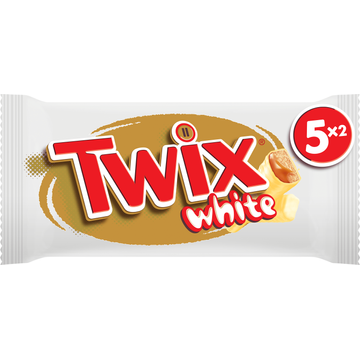 Twix Witte chocolade caramel koek repen 5x2pack bij Jumbo