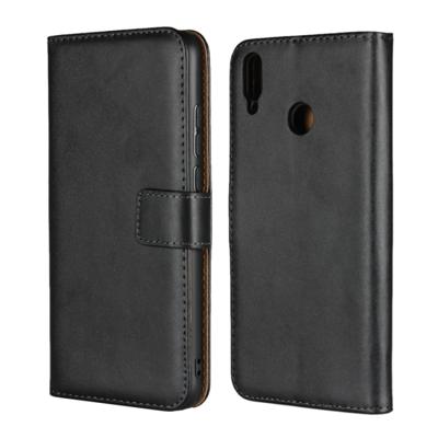 Lederen horizontale Flip holster voor Huawei Honor 8X/Honor Bekijk 10 Lite met magnetische sluiting en beugel en kaartsleuf en portemonnee (zwart)
