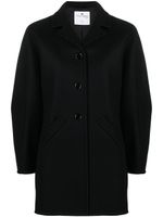 Courrèges manteau Prism à simple boutonnage - Noir