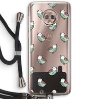 Vogeltjes: Motorola Moto G6 Transparant Hoesje met koord