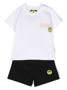 Barrow kids ensemble haut-short à logo imprimé - Blanc