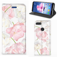 Huawei P Smart Smart Cover Lovely Flowers - thumbnail