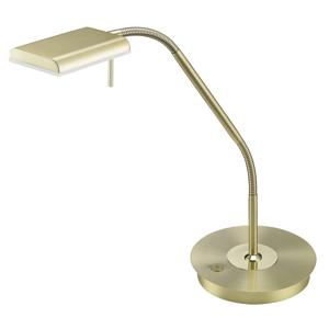 Trio Bureaulamp Bergamo messing mat 520910108