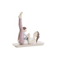Decoratieve figuren DKD Home Decor Roze Yoga Scandi 15,5 x 6,5 x 17 cm