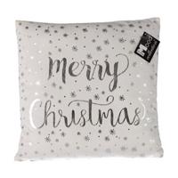 In The Mood Collection merry christmas kussen wit 40x40x10 cm In The Mood Collection merry christmas kussen wit 40x40x10 cm
