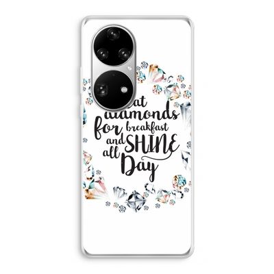 Diamonds: Huawei P50 Pro Transparant Hoesje